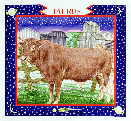 Taurus (w/c on paper)  from Catherine  Bradbury