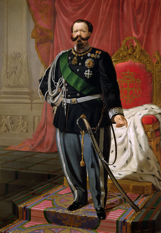 Portrait of Victor Emmanuel II of Italy from Cesare Campini