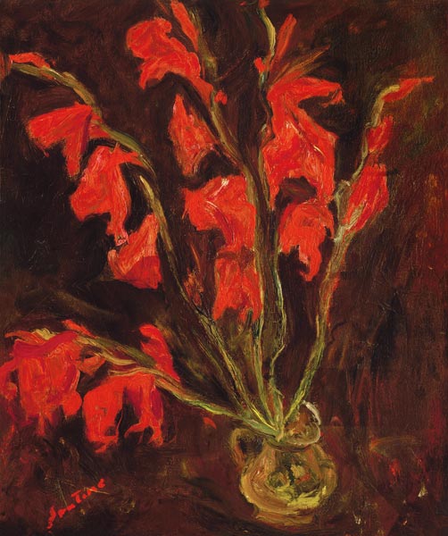 Red Gladioli from Chaim Soutine