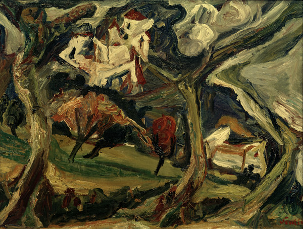The Capuchin Monastery in C from Chaim Soutine