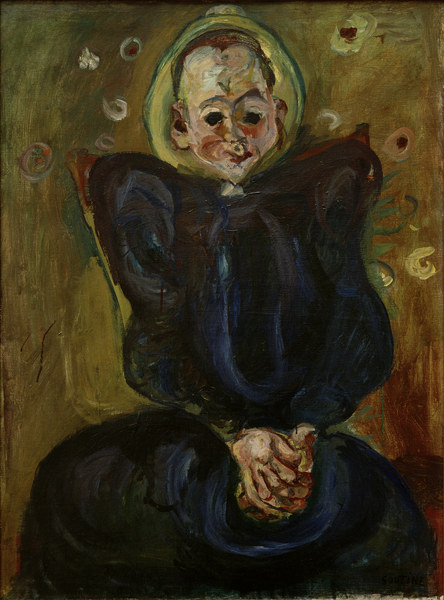Woman in a blue dress from Chaim Soutine