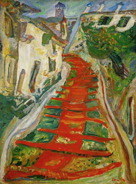 Red Steps in Cagnes from Chaim Soutine