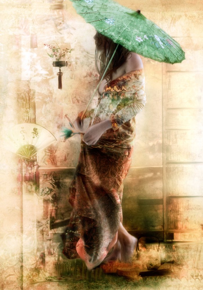 „...die Dame mit dem Regenschirm...“ from Charlaine Gerber