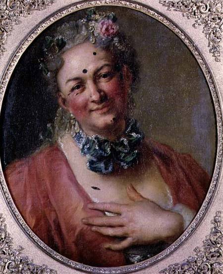 Portrait of the Singer Pierre de Jelyotte (1713-97) in Female Costume from Charles Antoine Coypel