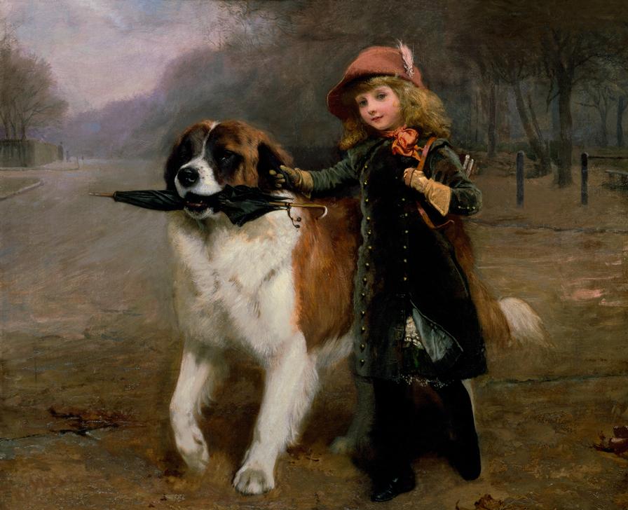 Off to School from Charles Burton Barber