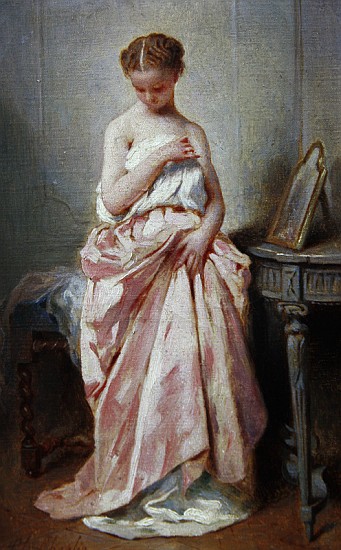 Girl in a pink dress from Charles Chaplin