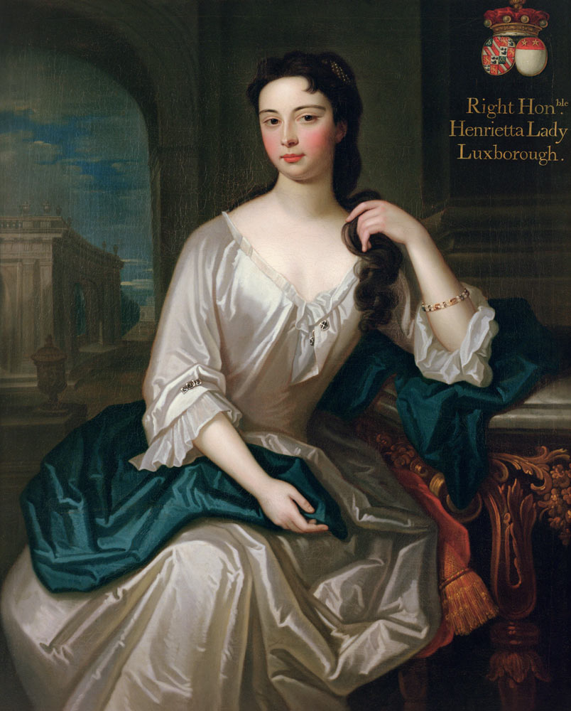 Portrait of Henrietta, daughter of Henry, 1st Viscount St. John, married in 1727 Robert Knight creat from Charles d' Agar