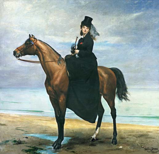 Equestrian Portrait of Mademoiselle Croizette from Charles Durant