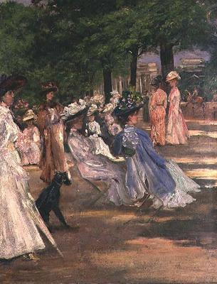 Figures in Hyde Park (oil) from Charles Edward Conder