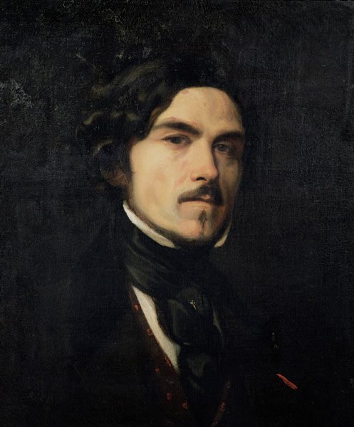 Eugene Delacroix (1798-1863) from Charles Emile Callande de Champmartin
