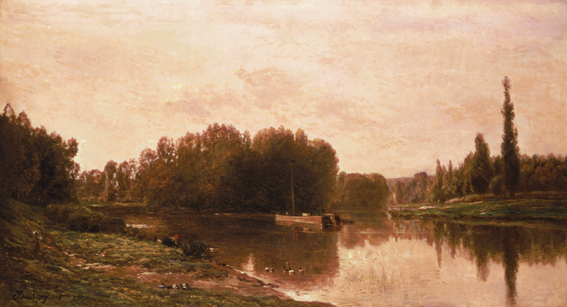 The Confluence of the River Seine and the River Oise from Charles-François Daubigny
