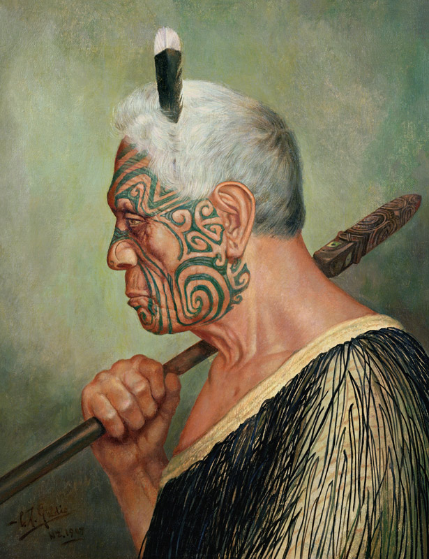 A Maori Warrior from Charles Frederick Goldie