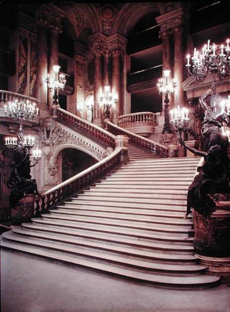 The Grand Staircase of the Opera-Garnier from Charles Garnier