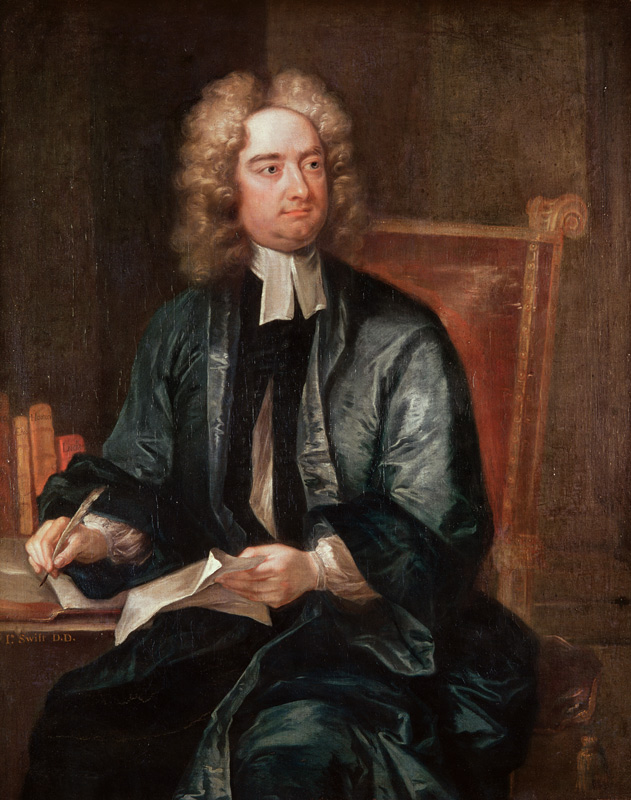 Portrait of Jonathan Swift (1667-1745) c.1718 from Charles Jervas