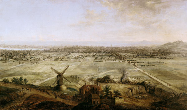 View of Paris from Belleville from Charles Laurent Grevenbroeck