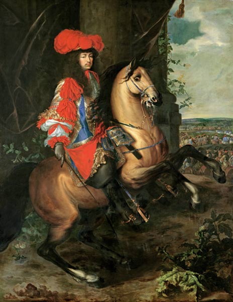 Louis XIV., painting by Ch.Lebrun 1668 from Charles Le Brun