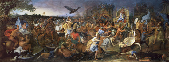 The Battle of Arbela (or Gaugamela) 331 BC from Charles Le Brun