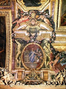 The Foundation of the Hotel Royal des Invalides in 1674, Ceiling Painting from the Galerie des Glace