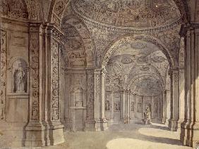 Interior of the Villa Madama in Rome