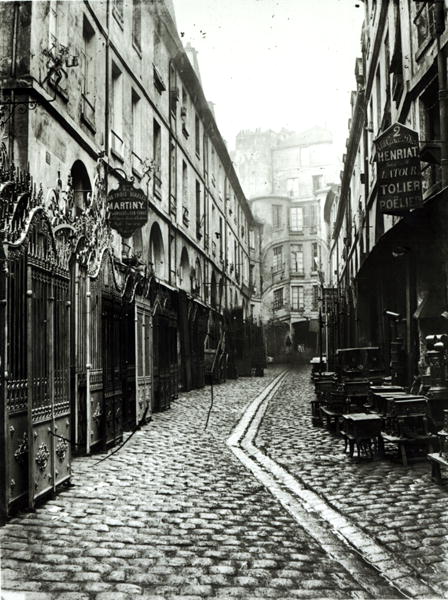 Passage du Dragon, Paris, 1858-78 (b/w photo)  from Charles Marville