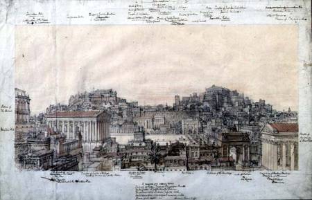The Reconstruction of Ancient Rome at the Time of the Antonines from Charles Robert Cockerell