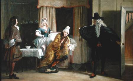 Scene from 'Le Malade Imaginaire' by Moliere (1622-73) from Charles Robert Leslie