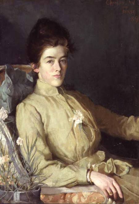 Portrait of a young woman from Charles Wellington Furse
