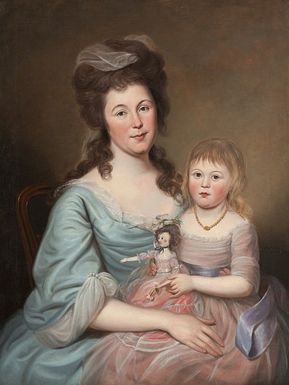 Peggy Sanderson Hughes and her Daughter from Charles Willson Peale