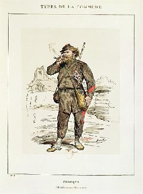 Characters of the Paris Commune - a Federe from Menilmontant-Charonne