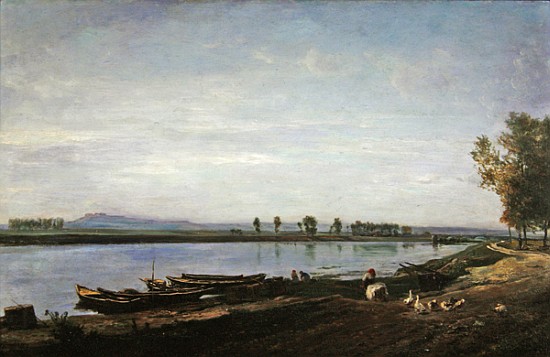 The Seine at Bezons, Val d''Oise from Charles Francois Daubigny