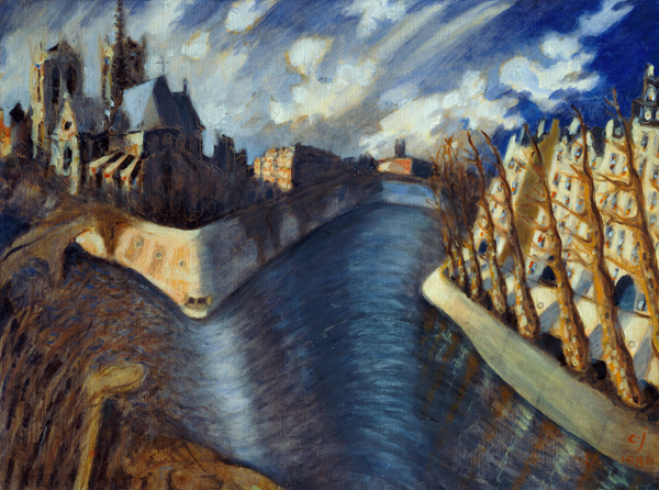 Notre Dame Cathedral, Paris, 1986 (oil on canvas)  from Charlotte  Johnson Wahl