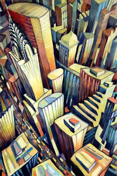 The Chrysler Building, 1993 (oil on canvas)  from Charlotte  Johnson Wahl