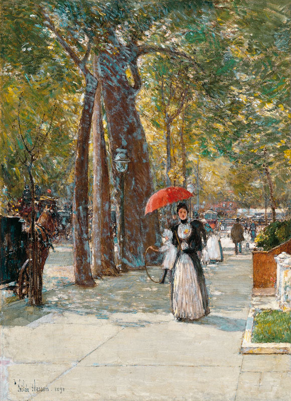 Fifth Avenue at Washington Square, New York from Childe Hassam