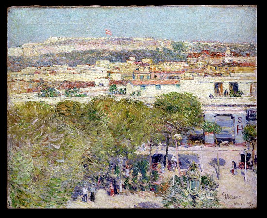 Place Centrale and Fort Cabanas, Havana from Childe Hassam