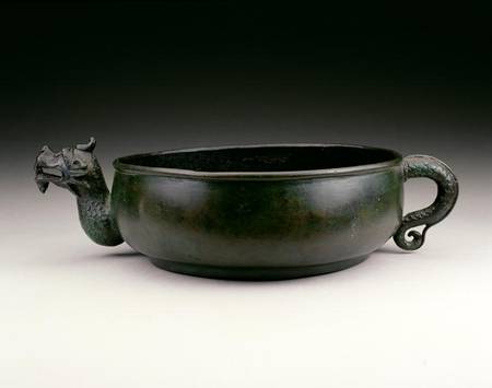 Pouring vessel with a dragon's head spout and a dragon's tail handle, Sung to early Ming dynasty from Chinese School