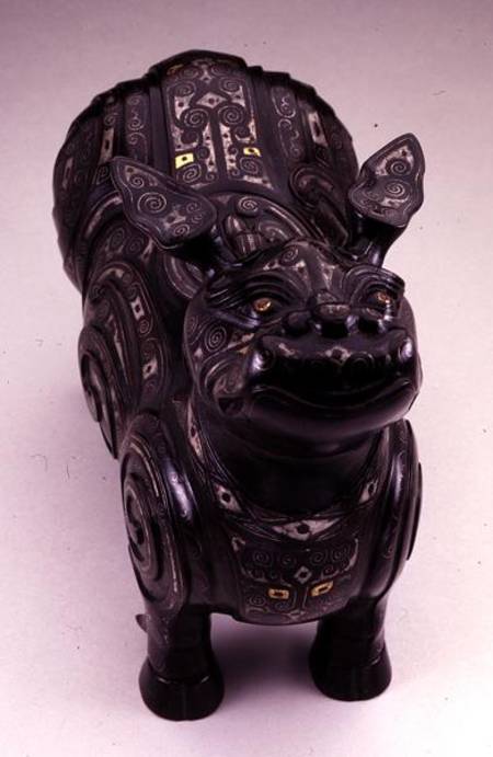 Pouring vessel in the form of an imaginary tapir-like beast, Ming dynasty from Chinese School