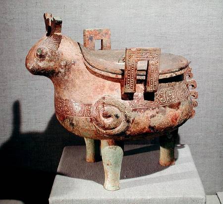 Sacrificial 'hsi-ting' animal figure, from Shucheng, Anhui, Chou Dynasty from Chinese School