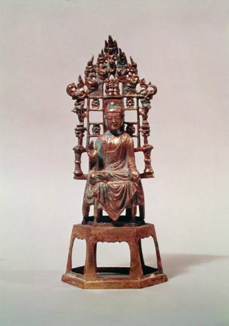 Statuette of Buddha in meditation, Tang Dynasty from Chinese School