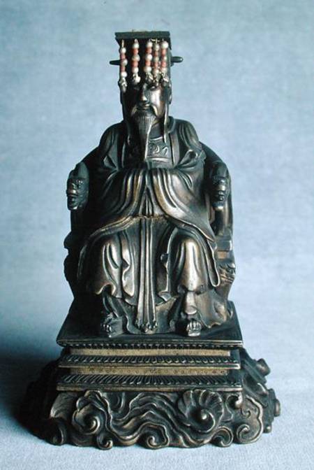 Statuette of Confucius (551-479 BC) as a Mandarin, Qing Dynasty from Chinese School