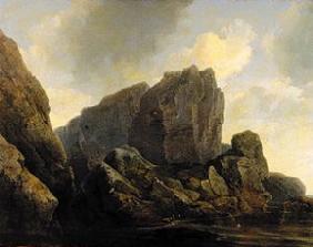 Felsenufer der Insel Mageröy in Norwegen
