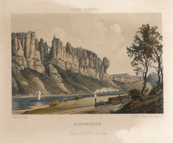 Elbsandsteingebirge, Bastei from Christian Friedrich Gille