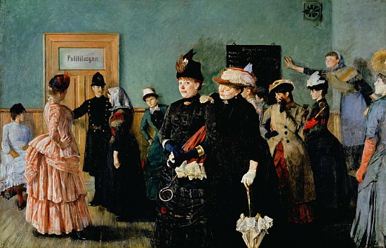 Albertine at the Police Doctor''s waiting room, 1886-87 from Christian Krohg