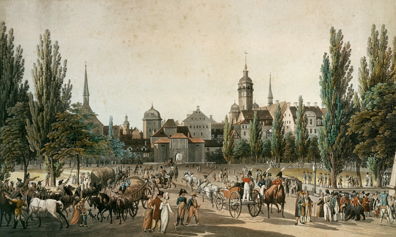 Leipzig um 1840 from Christian Gottlieb Hammer