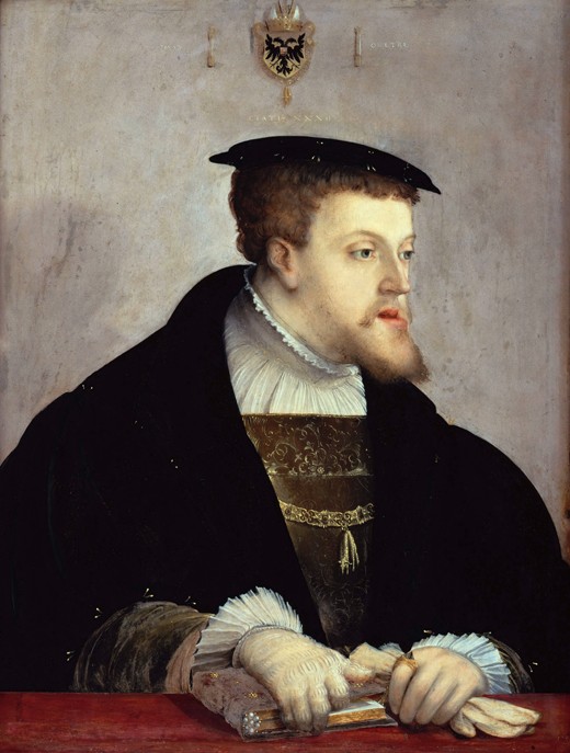 Portrait of the Emperor Charles V (1500-1558) from Christoph Amberger