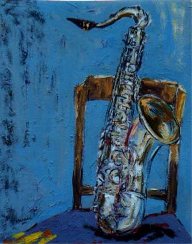 Saxophon mit Stuhl II from Christoph Menschel
