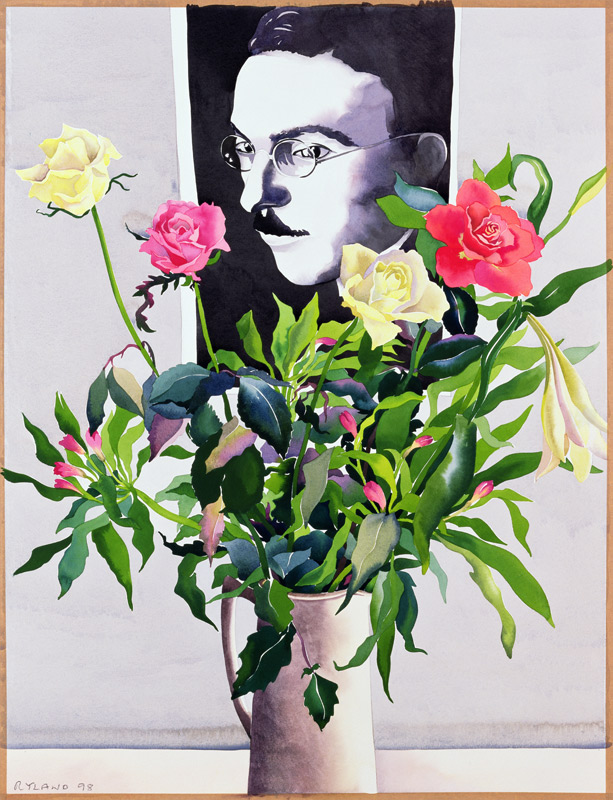 Fernando Pessoa (1888-1935), Roses and Lilies (w/c on paper)  from Christopher  Ryland