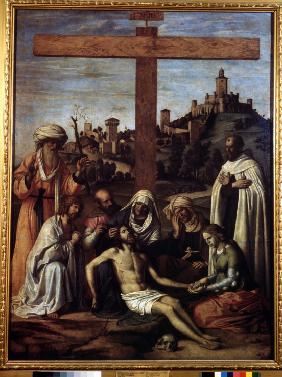 The Lamentation over Christ with a Carmelite Monk