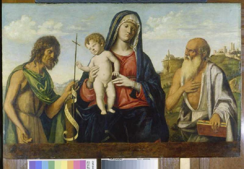 Maria mit dem Kind zwischen Johannes dem Täufer und Hieronymus. from Giovanni Battista Cima da Conegliano