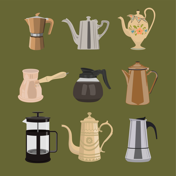 Coffee Pots from Claire Huntley