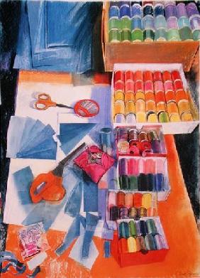 Workbench (pastel on paper) 